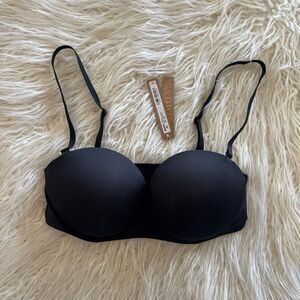 Skims Ultimate Push Up Strapless Bra Onyx Size 32D